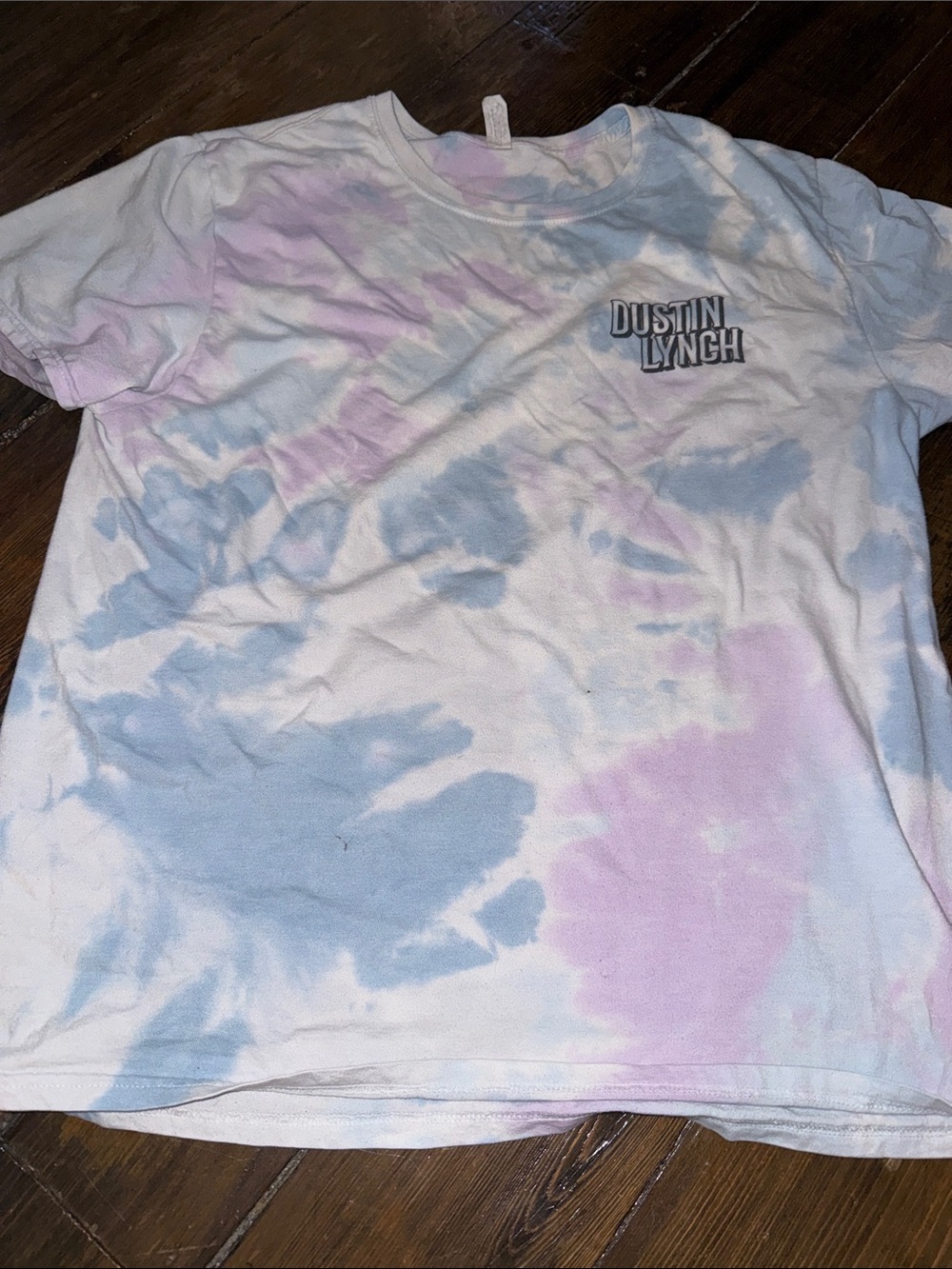 Dustin lynch Tie-Dye Short Sleeve Tee - Pastel Pink & Blue